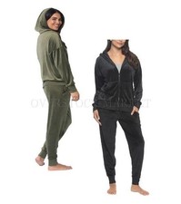 NEW WOMEN'S FELINA SOFT FEEL VELOUR FULL ZIP HOODIE  JOGGER TRACK SET VARIETY