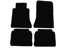 Velour Automatten für Mercedes E cl W124 limousine 1984-1993, Schwarz x14 Rand