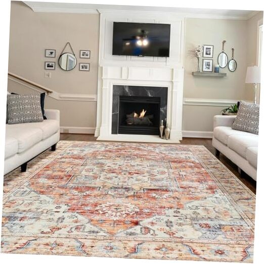 Soft Washable 8x10 Area Rugs for Living Room Bedroom Kitchen