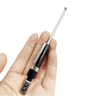 5.3inch Car Aluminum Brake Pad Detection Pen Scale Tire Tread Depth Gauge Ruler