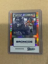 2021 CLASSICS ROOKIE JAVONTE WILLIAMS CLASSIC BEGINNINGS Red 10/10 DENVER BRONCO