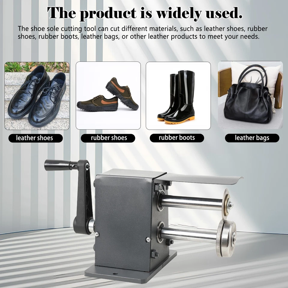 Herramienta de corte de cuero para zapatos para máquina de corte de cuero con suela de manivela hecha a mano Foto 3 de 4