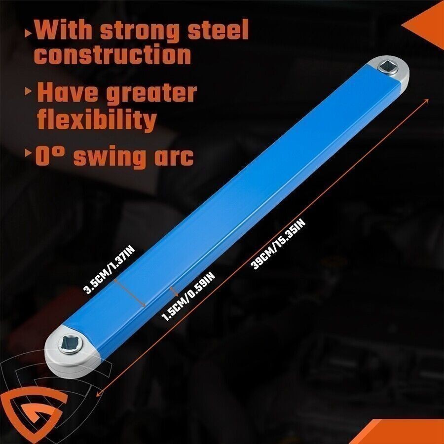 Offset Extension Wrench Set Ratchet Spanner Wrench with 4 Extender Adapter KY