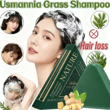 2 in 1 Usman-Grass Shampoo Bar For Hair Growth Nature Soap Shampoo Silicone-Free