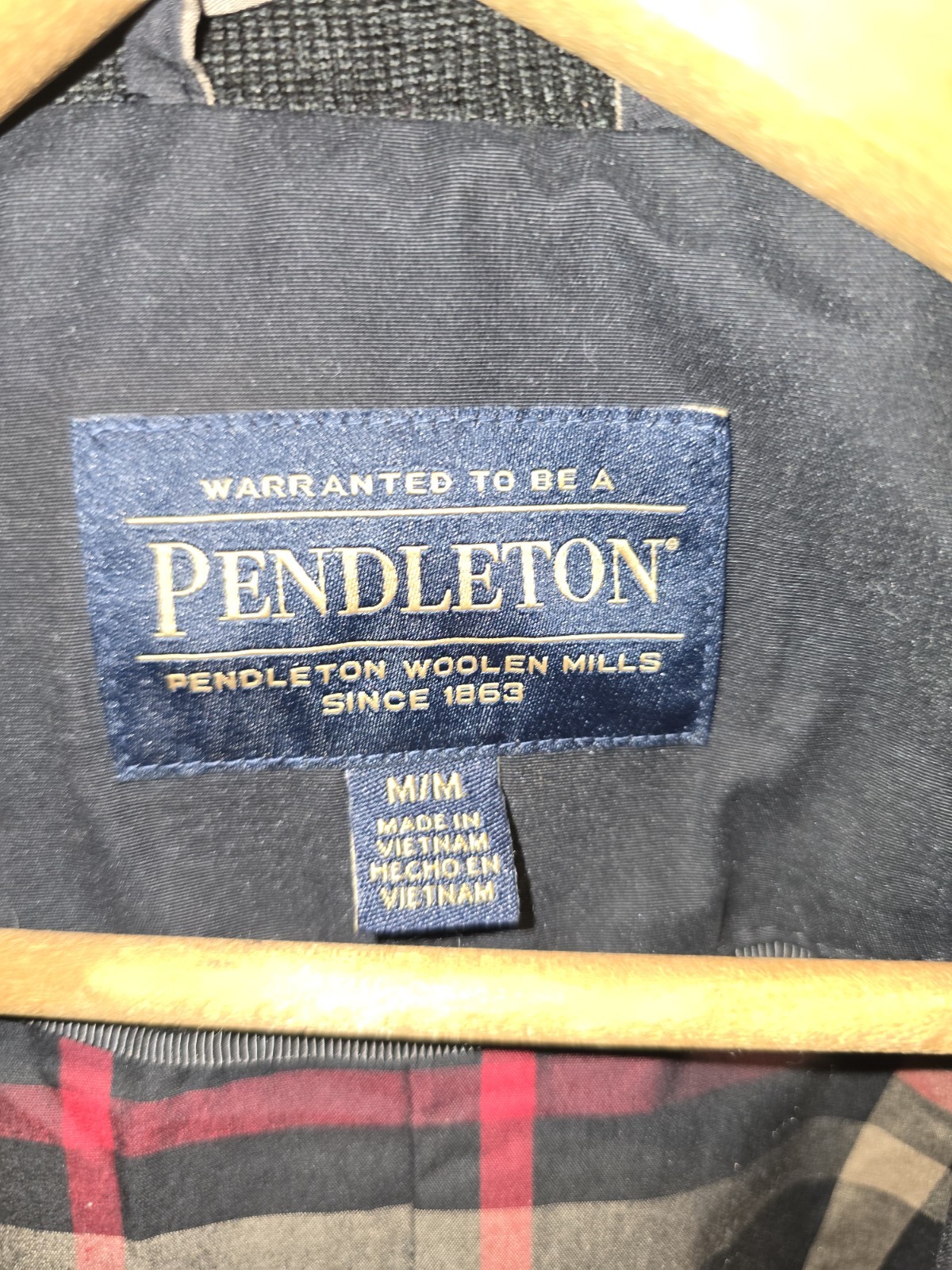 Pendleton Womens Black Hooded Rain Jacket With Pl… - image 3