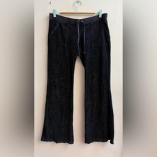 Vintage Y2K Juicy Couture Layla Low Rise Pocket Velour Pants, Size Medium