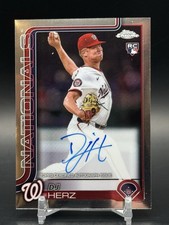DJ HERZ 2025 Topps Chrome Rookie Autograph Washington Nationals