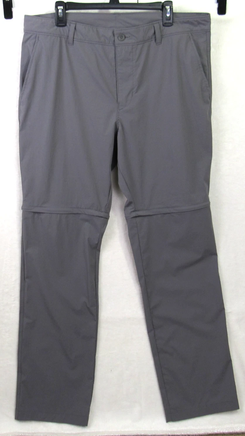 Columbia Convertible Fishing Hiking Pants Men's Size 38/34 Gray