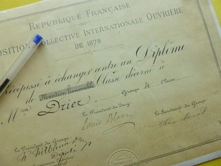 Louis BLANC (1878) HISTORIEN. Exposition INTERNATIONALE ouvrière. AUTOGRAPH