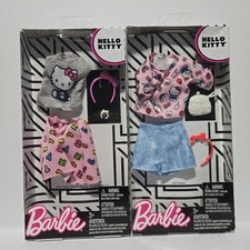 Barbie Fashion Pack Sanrio Hello Kitty Doll Clothes Outfit Accessories Pink Jean Barbie Fashion Pack Sanrio Hello Kitty Doll Clothes Outfit Accessories Pink Jean