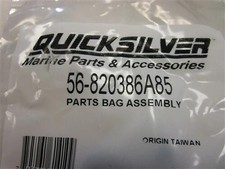 Mercury Quicksilver 56-820386a85 Parts Bag Assembly Set Of 2 Marine Boat