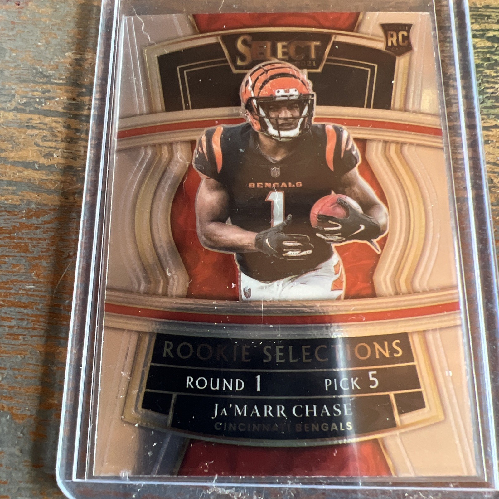 2021 Panini Select - Rookie Selections Ja'Marr Chase #RS-7 (RC)