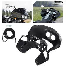 Vivid Black Inner & Outer Fairing For Harley Davidson Road Glide FLTR 1998-2013