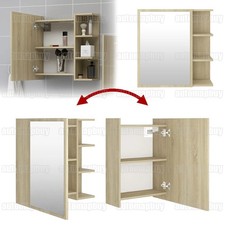 Spiegelschrank Hängeschrank Badschrank Spiegel Schminkschrank mit 5 Fächer