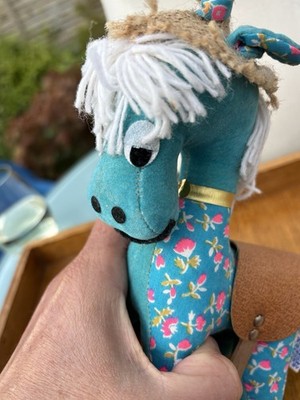 Vintage R Dakin Dream Pets ''Pancho'' Esel / Burro Blumen Variante Japan selten