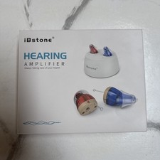 iBstone K17 Amplifier Hearing Aid Wireless Portable Rechargeable (Red & Blue)