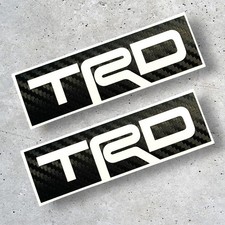 Trd Toyota Racing Developments Stickers Decals Carbon Pair  Jdm
