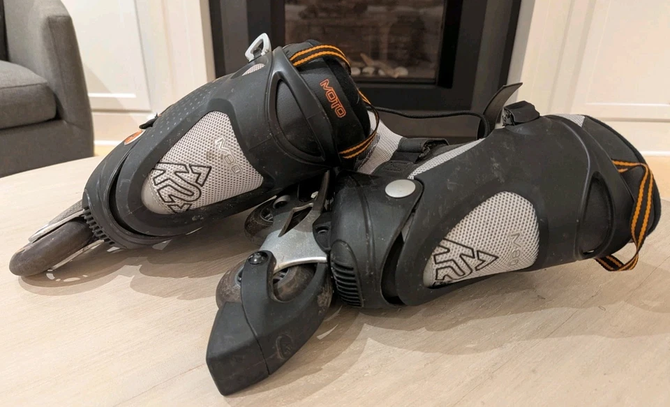 Patines en línea K2 Moto 80M para hombre talla 12 US ABEC 5 rodamientos ruedas de 80 mm gris Foto 4 de 4