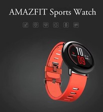 Original Red Brace Amazfit Pace Mens Smart Wa...