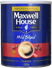 Maxwell House Mild Blend Instant Coffee Powder Tin 750 gm UK