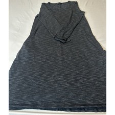 NWT GAP S Gray Heather Wrap V-Neck Tunic Dress Long Sleeve Knit Casual