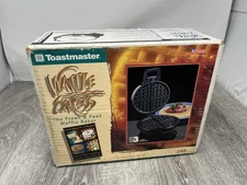 Toastmaster Waffle Express Fresh and Fast Waffle Baker Model #245 Chrome SEALED