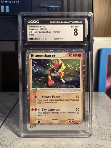 Hitmonchan ex graded CGC 8 for sale on eBay