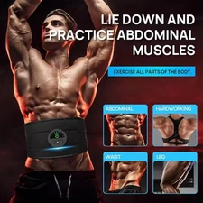 Abdominal Muscle Stimulator Trainer EMS Abs Wireless Leg Arm Belly Exercise