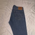 Levi’s Men’s Regular Fit Mid-Rise Straight Leg Medium Wash Blue Denim Jeans — photo 3
