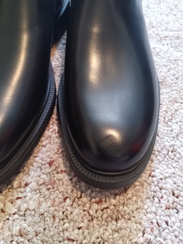 Zara Chelsea Boots Black 43 Mens 10 W12 NWT Ankle Flawed Men Unisex - Picture 4 of 8