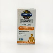 GARDEN OF LIFE DAILY CARE 25 BILLION CFU 14 PROBIOTIC STRAINS 30 CAPSULES 09/26