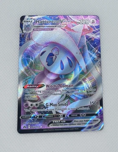 Pokémon TCG Hatterene VMAX Crown Zenith 066/159 Holo Ultra Rare