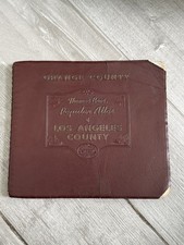 VTG 1955 Thomas Bros Popular Atlas Los Angeles County Street Spiral Map Book