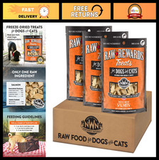 Freeze-Dried Salmon Treats for Dogs  Cats - Healthy, All-Natural, 1 Ingredient,