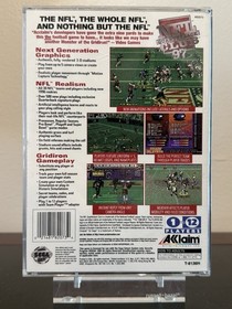 NFL Quarterback Club 97 (Sega Saturn, 1997) CIB Complete In Box W Manual