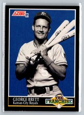 1991 Score #853 George Brett MLB Royals  j2c