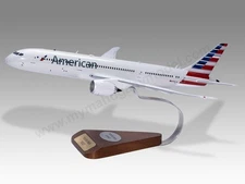 Boeing 787-9 B-787 B787 Dreamliner American Airlines Desk Wood Model Large 1/144
