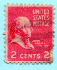 TIMBRE ETATS-UNIS 1938  JOHN ADAMS   SC 841