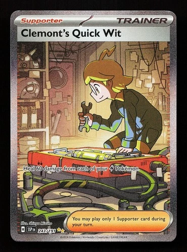Clemont's Quick Wit 243/191 Surging Sparks Pokemon Card