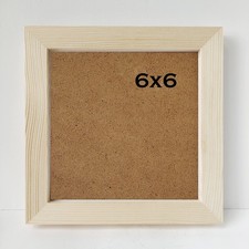 NC 6x6 Photo Frame Solid Wood Square Picture Frame.No 6x6, wood