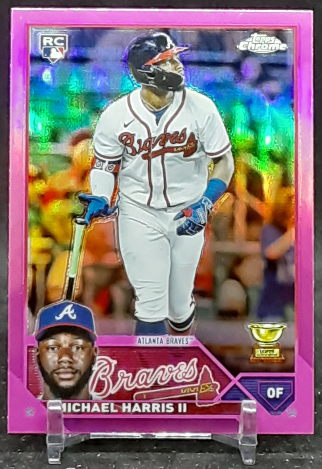 MICHAEL HARRIS II 2023 TOPPS CHROME PINK REFRACTOR RC BRAVES QQ