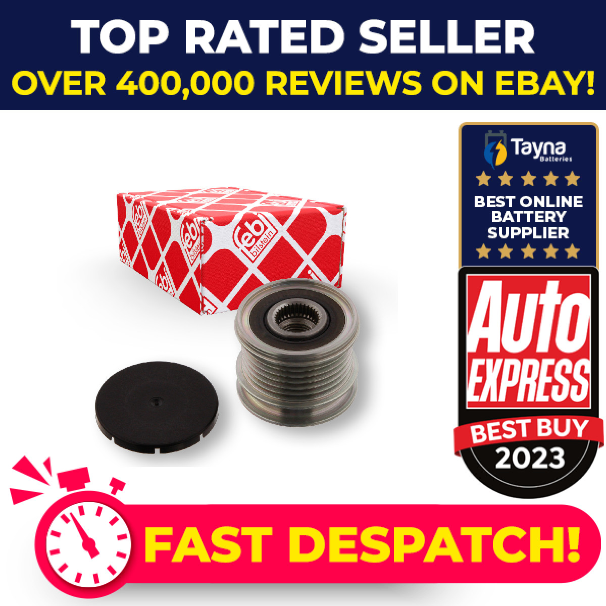 Overrunning Alternator Pulley 33473 Febi Clutch A2781500060 A6461550115 Quality