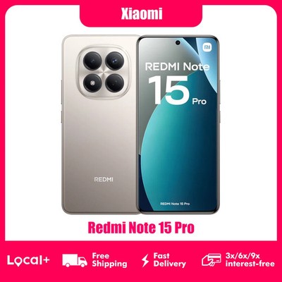 Xiaomi Redmi Note 15 Pro 4G 8GB 256GB 12GB 512GB 6.77'' AMOLED Display MTK Helio 