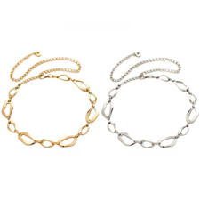Women's Fashion Alloy Waist Chain Gold Tone Adjustable 110cm Single Loop