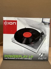 Ion Powerplay LP UBS Powered Turntable LP to MP3 Converter for Records