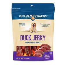 16 Oz Duck Jerky Premium Dog Treats Low Fat Grain-free Only 3 Ingredients