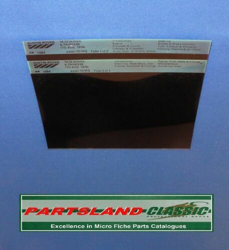 HARLEY DAVIDSON FX/FXST 1984-85 PARTS LIST MICRO FICHE 9945585M