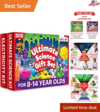 Ultimate Science Gift Set: 120+ Experiments & Electricity Kit for Kids Aged 8-14