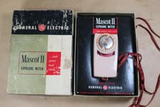 Vintage GE MASCOT II Model PR-35 Exposure Meter w/Orig.Box, Paperwork, Strap