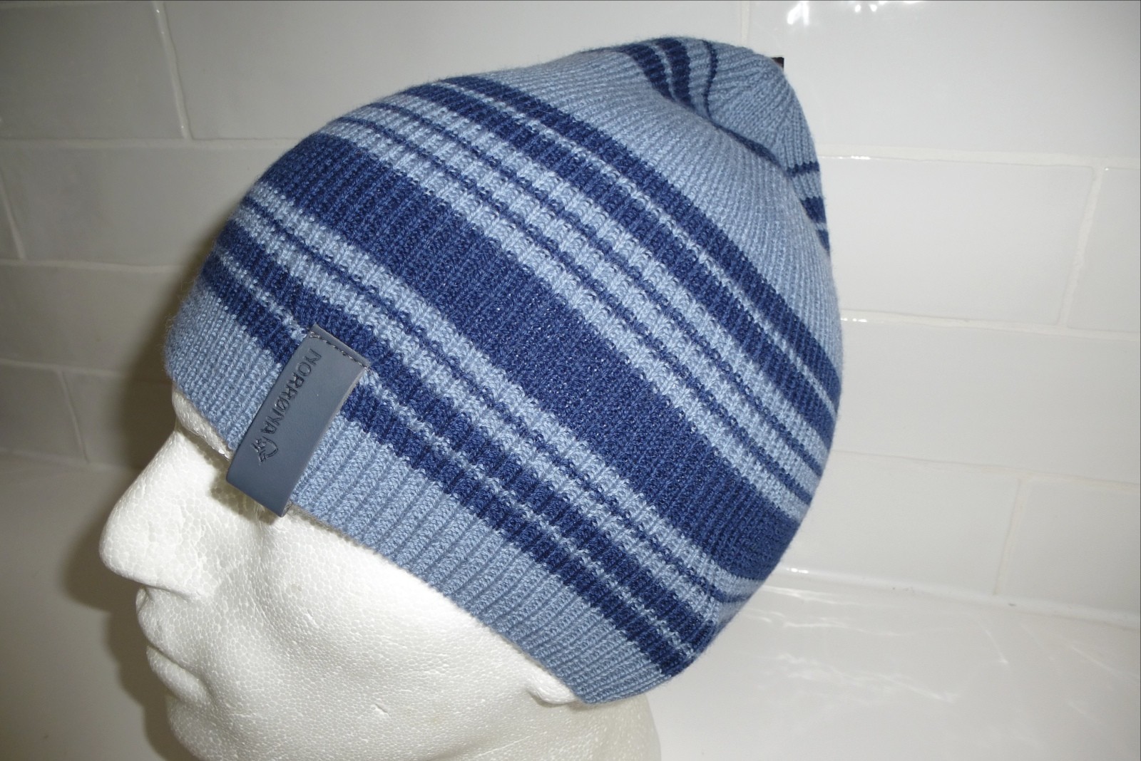 NORRONA of Norway MERINO WOOL Lightweight Bedrock Blue Beanie Toque Hat OSFA Tag